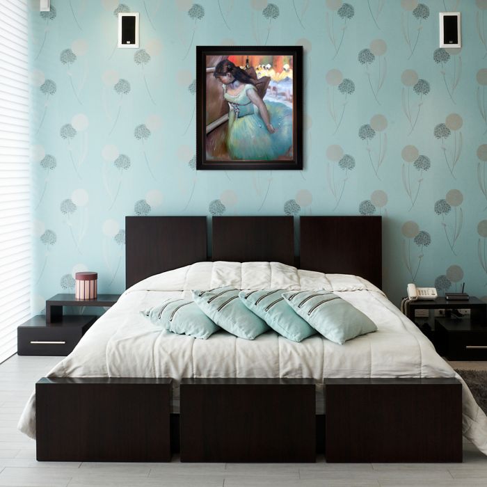 The Entrance of the Masked Dancers (detail) Pre-Framed - Veine D'Or Bronze Angled Frame 20"X24"