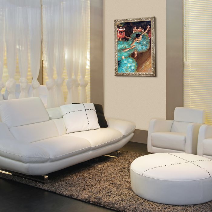 The Green Dancer, 1879 (Luxury Line) Pre-Framed - Rococo Silver 24"X36"