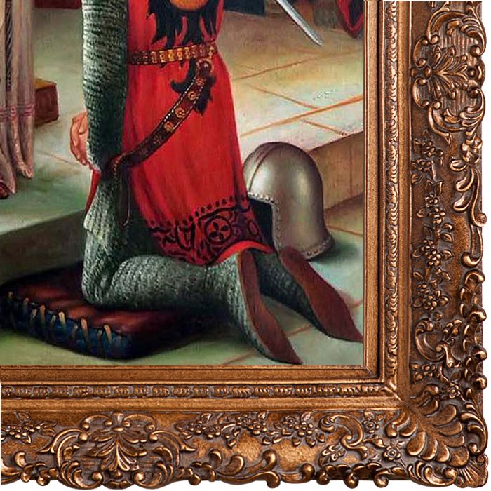 The Accolade, 1901 Pre-Framed - Burgeon Gold Frame 24"X36"