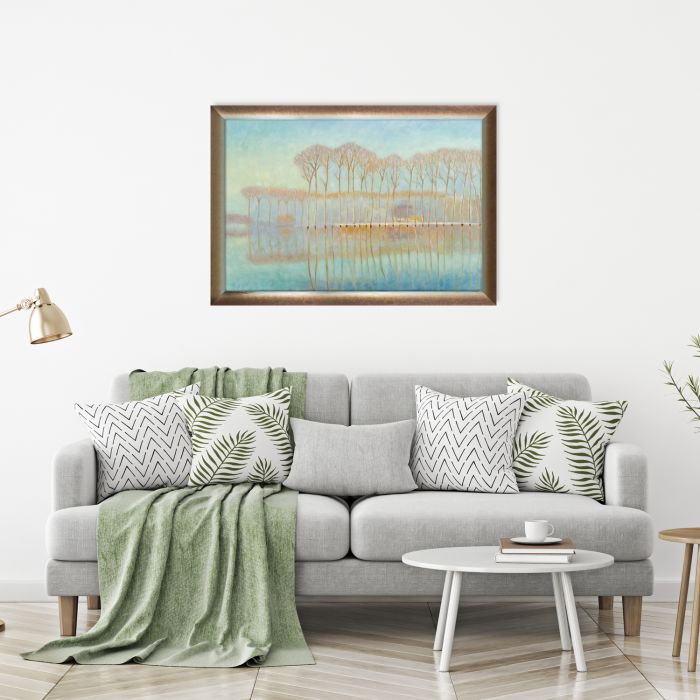 De Overstroming, 1892 Pre-Framed - Spoleto Bronze 24" X 36"