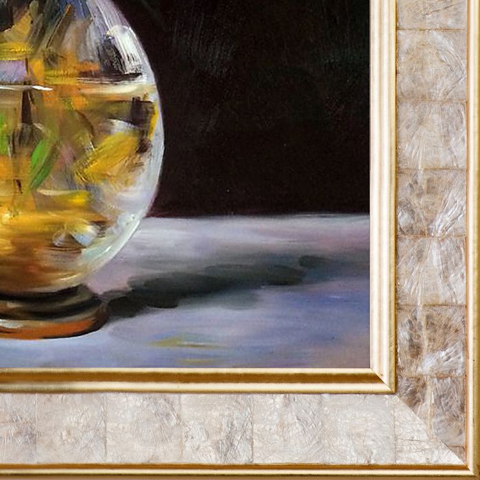 Bouquet of Flowers Pre-Framed - Gold Pearl Frame 20" X 24"