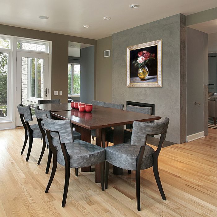 Bouquet of Flowers Pre-Framed - Gold Pearl Frame 20" X 24"