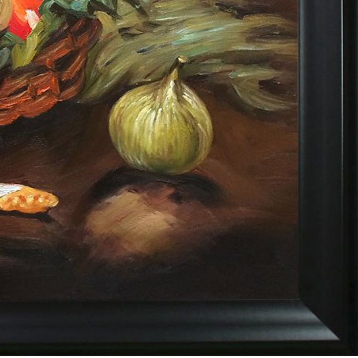 Basket of Fruit Pre-Framed - Black Matte Frame 20"X24"