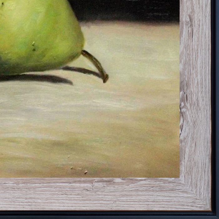 Deux Poires Pre-Framed - Nantucket Whitewash and Black Custom Stacked Frame 20