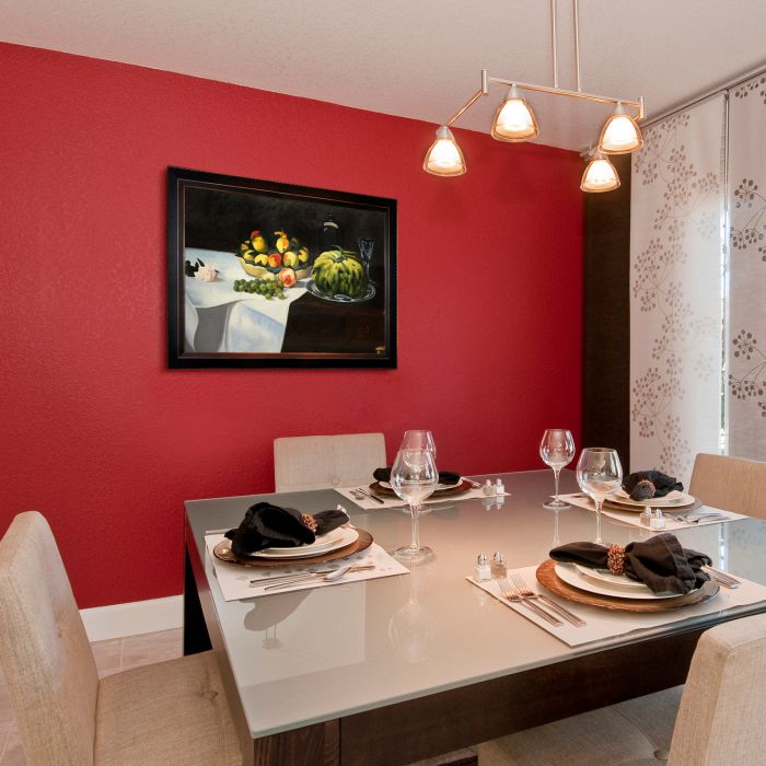 Still Life with Melon and Peaches Pre-Framed - Veine D'Or Bronze Angled Frame 24"X36"