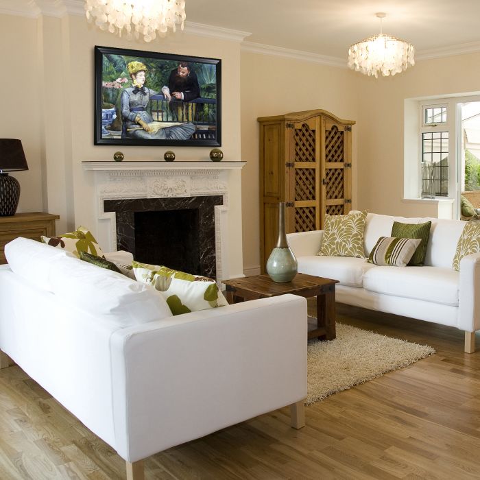 In the Conservatory Pre-Framed - Black Matte Frame 24"X36"