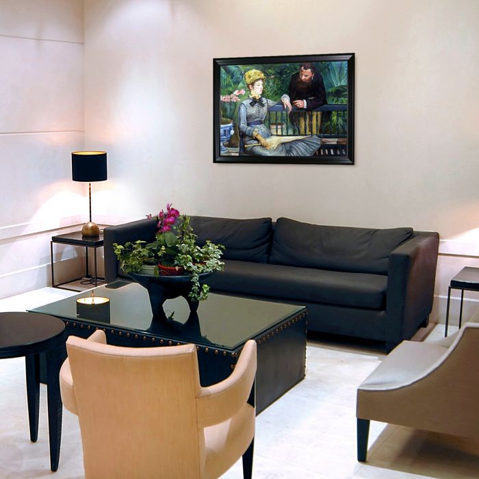 In the Conservatory Pre-Framed - Black Matte Frame 24"X36"