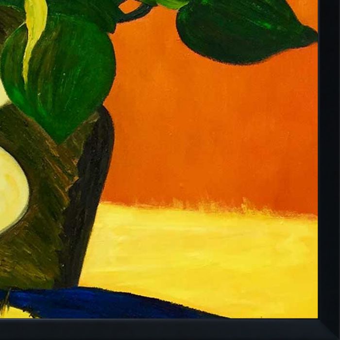 Lilacs Pre-framed - Studio Black Wood Frame 20"X24"