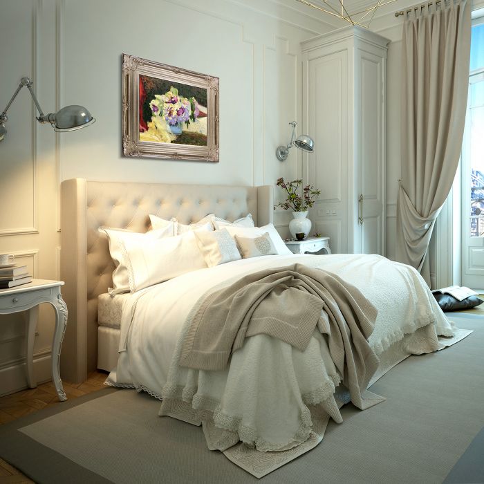 Vase of Flowers Pre-Framed - Renaissance Champagne Frame 20"X24"