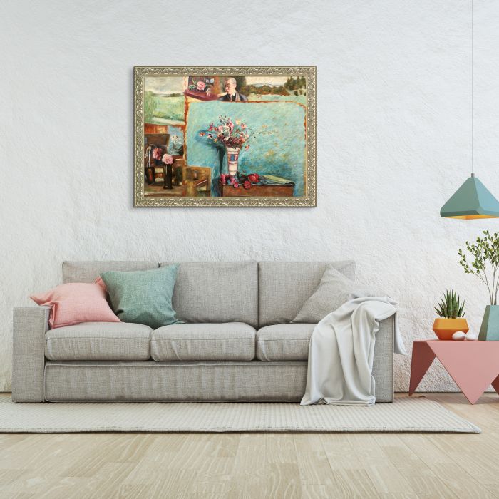 Carton d'etudes Pre-Framed - Rococo Silver 30"X40"