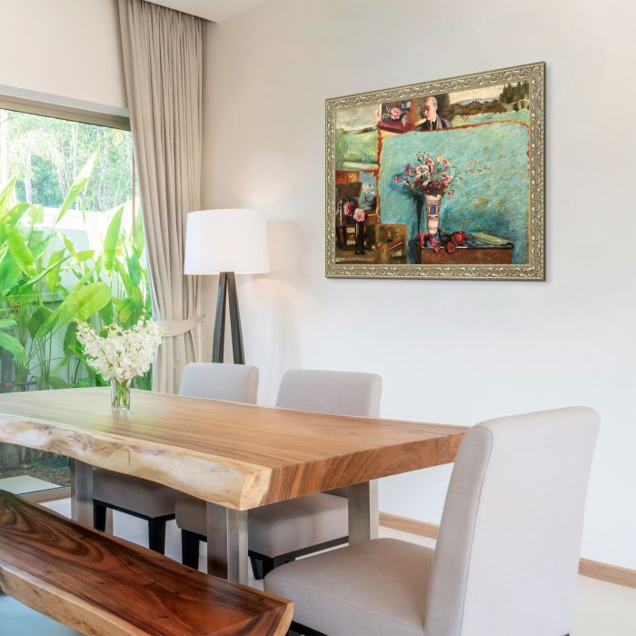 Carton d'etudes Pre-Framed - Rococo Silver 30"X40"