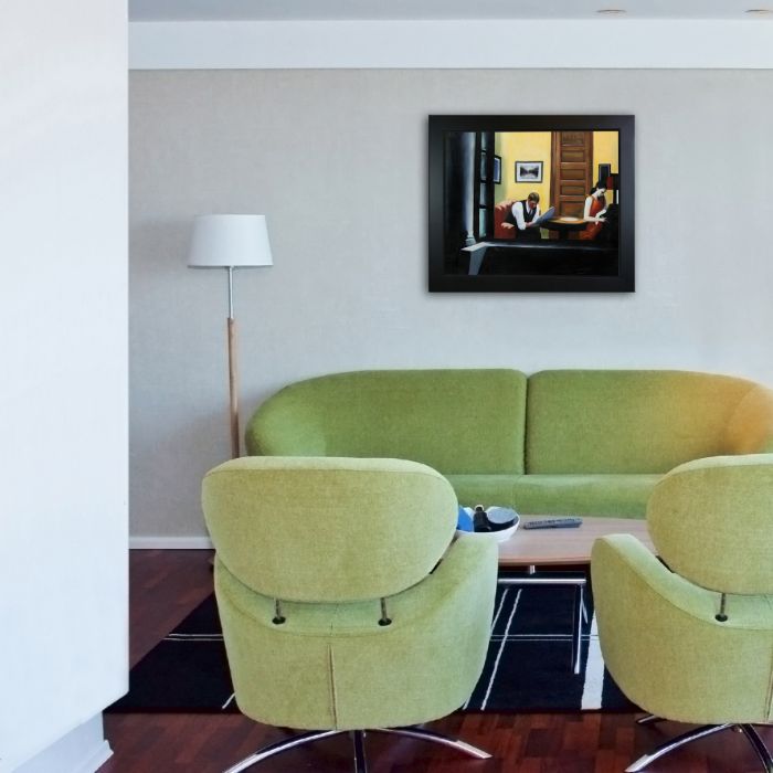 Room in New York Pre-Framed - New Age Black Frame 20"X24"