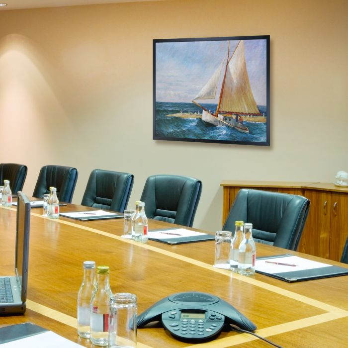 The Martha McKean of Wellfleet Pre-Framed - Studio Black Wood Frame 20"X24"