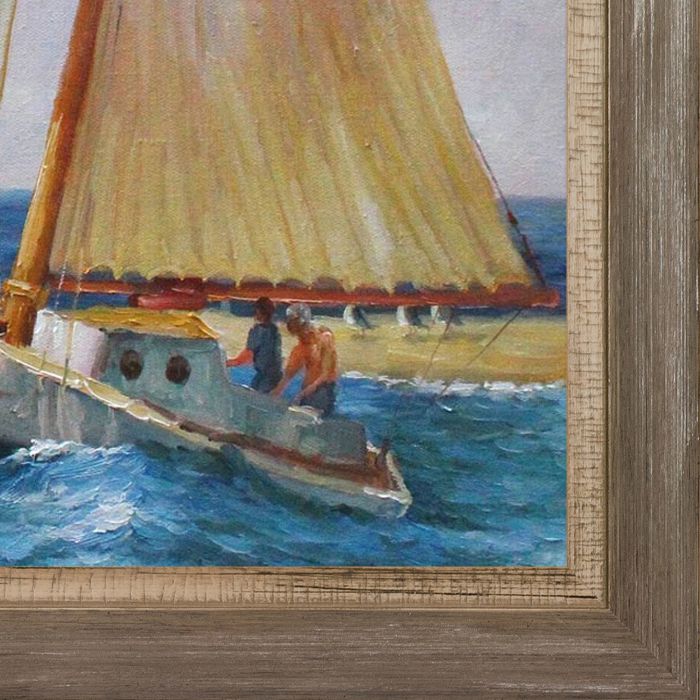 The Martha McKean of Wellfleet Pre-Framed - Miramar Distressed Charcoal Grey Frame 20" X 24"