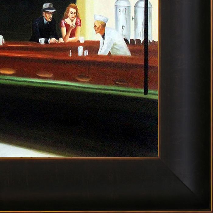 Nighthawks, 1942 Pre-Framed - Veine D'Or Bronze Scoop Frame 20"X24"