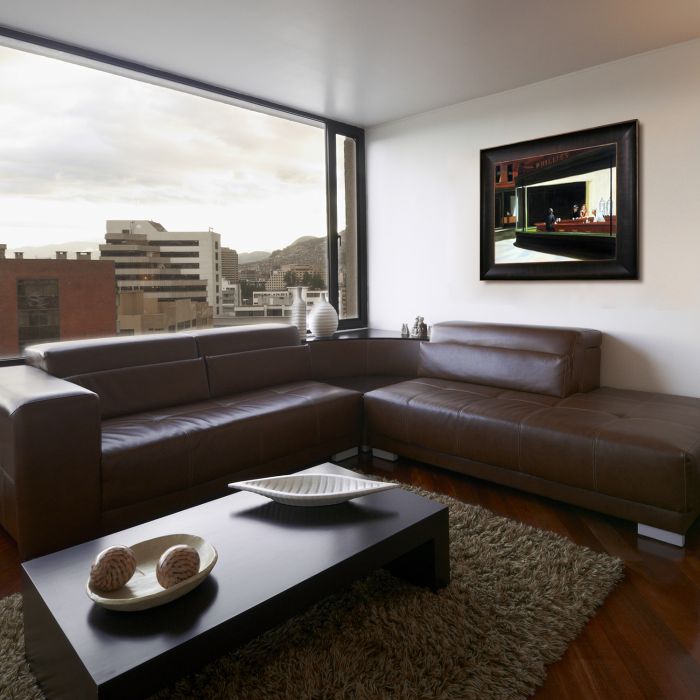 Nighthawks, 1942 Pre-Framed - Veine D'Or Bronze Scoop Frame 20"X24"