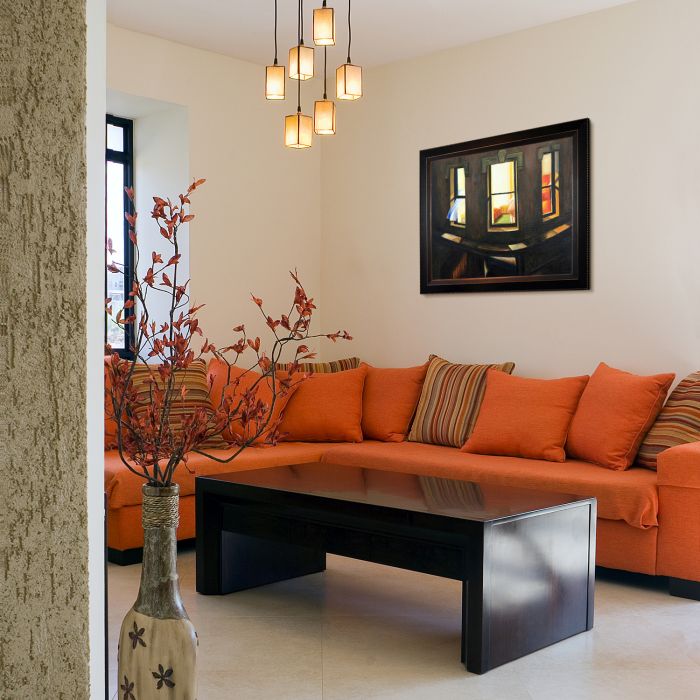 Night Windows Pre-Framed - Veine D'Or Bronze Angled Frame 20"X24"