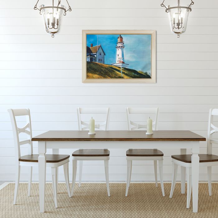 Light at Two Lights Pre-Framed - Constantine Frame 24" X 36"