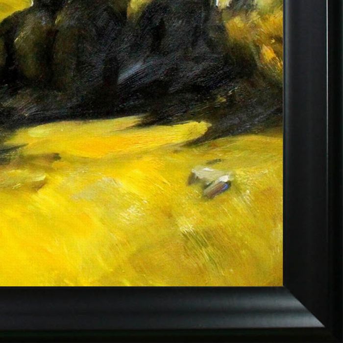 Road in Maine Pre-Framed - Black Matte Frame 20"X24"