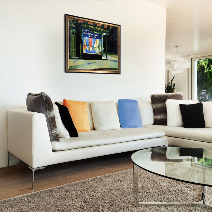 Drug Store Pre-Framed - Piccino Luminoso and Black Wrap Custom Stacked Frame 20" X 24"