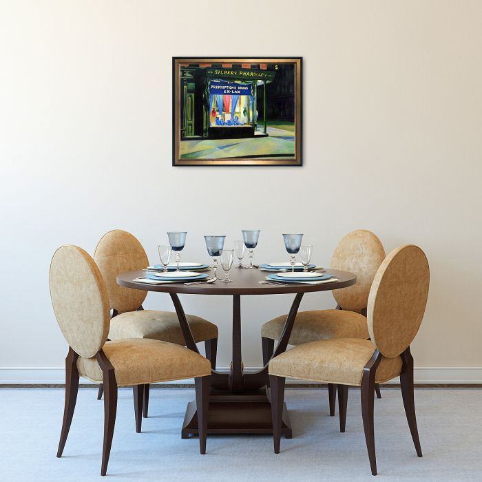 Drug Store Pre-Framed - Piccino Luminoso and Black Wrap Custom Stacked Frame 20" X 24"