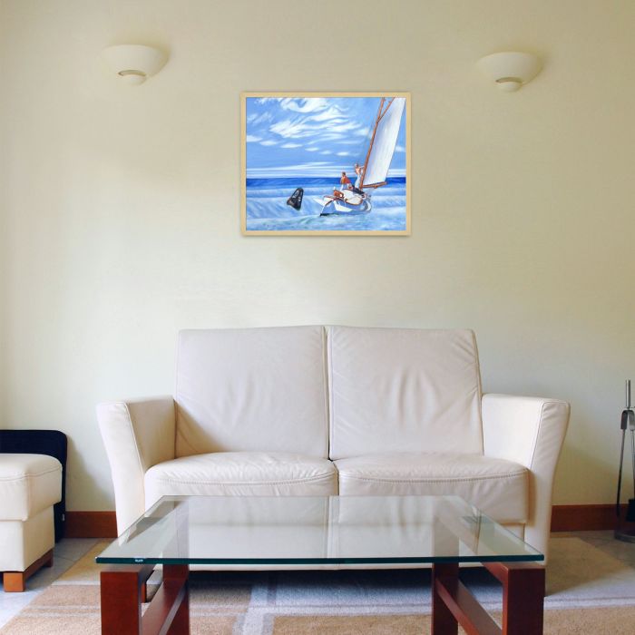 Ground Swell, 1939 Pre-Framed - Studio Blonde Wood Frame 20"X24"