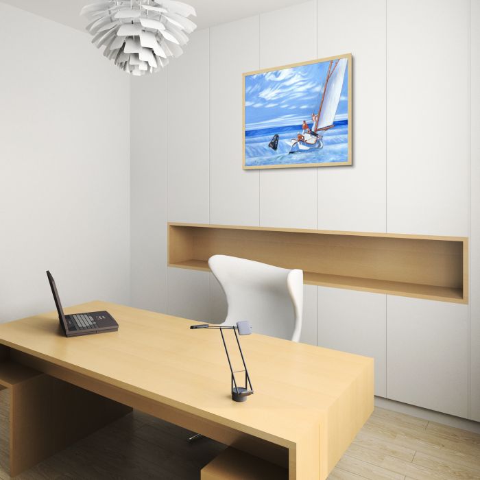 Ground Swell, 1939 Pre-Framed - Studio Blonde Wood Frame 20"X24"