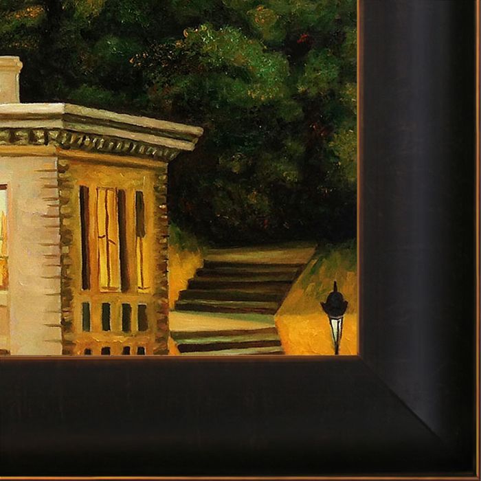 House At Dusk, 1935 Pre-Framed - Veine D'Or Bronze Scoop Frame 20"X24"