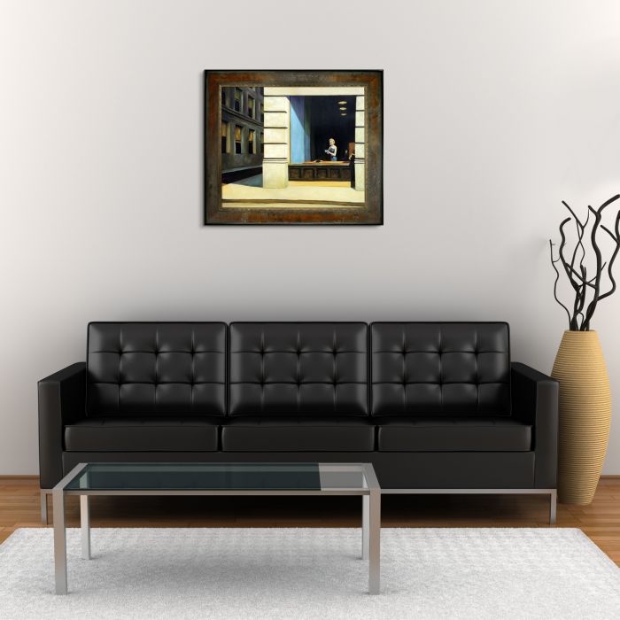 New York Office, 1962 Pre-framed - Sambrosa Distressed Honey Frame 20"X24"