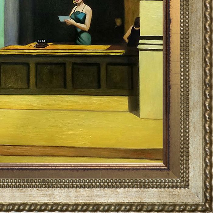 New York Office, 1962 Pre-framed - Verona Champagne Braid and Burnished Gold Custom Stacked Frame 20