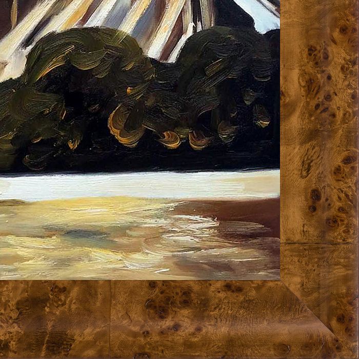 Notre Dame de Paris, 1907 Pre-Framed - Havana Burl Frame 20" X 24"