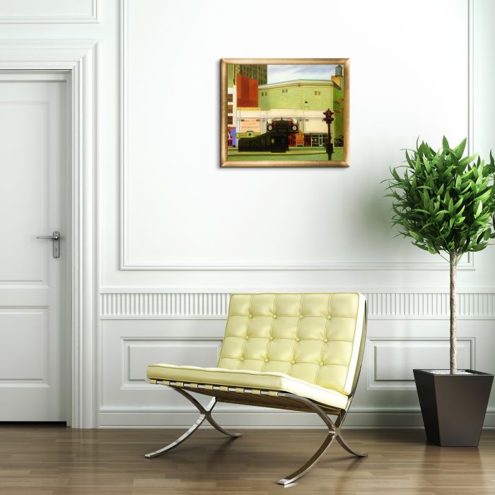 The Circle Theatre, 1936 Pre-Framed - Gold Luminoso Frame 20"X24"