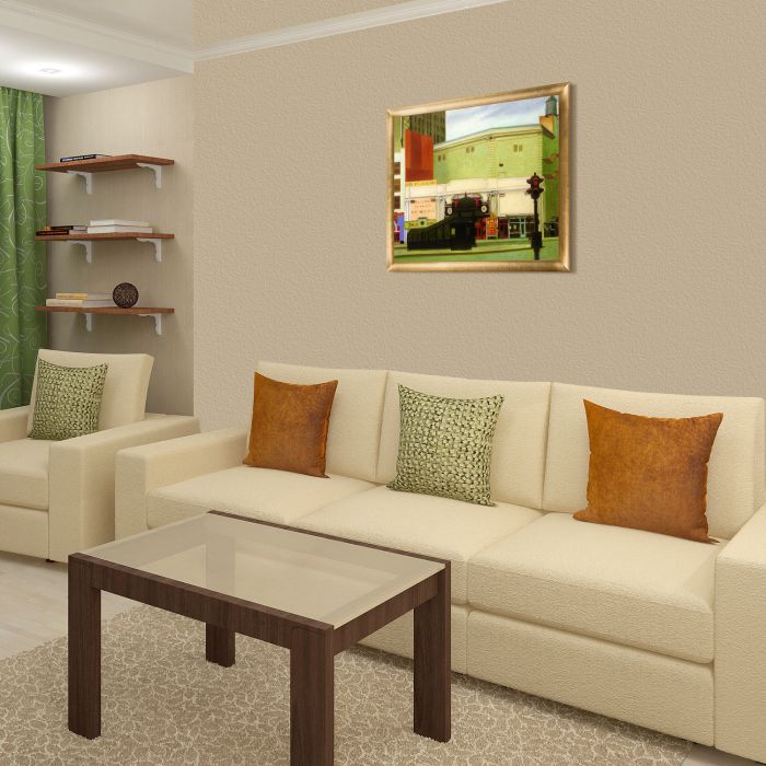 The Circle Theatre, 1936 Pre-Framed - Gold Luminoso Frame 20"X24"