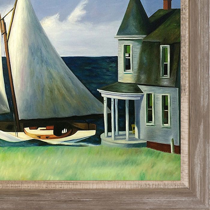 The Lee Shore, 1941 Pre-Framed - Miramar Distressed Charcoal Grey Frame 24" X 36"