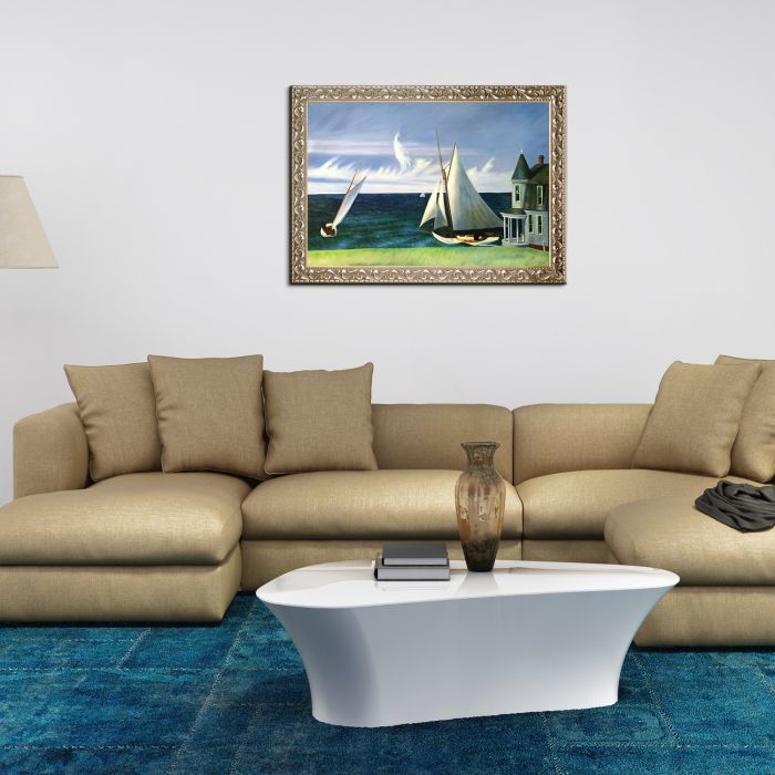 The Lee Shore, 1941 Pre-Framed - Rococo Silver 24"X36"