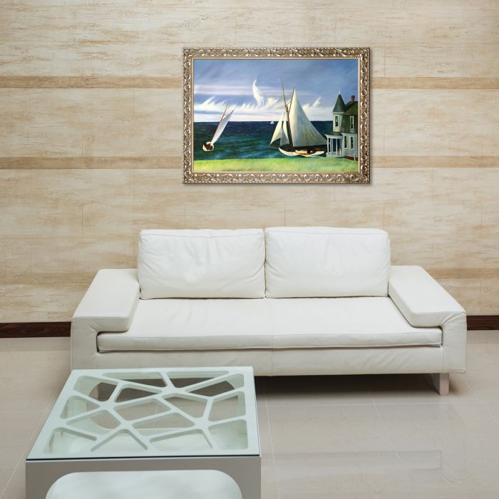 The Lee Shore, 1941 Pre-Framed - Rococo Silver 24"X36"