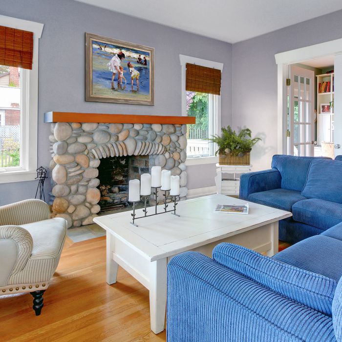 Children Playing at the Seashore Pre-Framed - Miramar Distressed Charcoal Grey Frame 20" X 24"