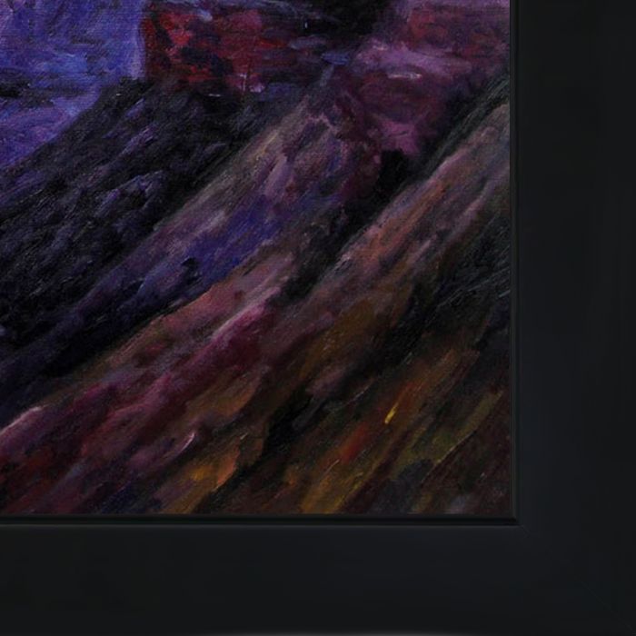 Looking Across the Grand Canyon Pre-Framed - New Age Black Frame 20"X24"