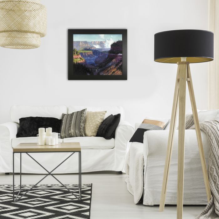 Looking Across the Grand Canyon Pre-Framed - New Age Black Frame 20"X24"