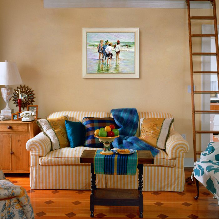 Summer Day, Brighton Beach Pre-Framed - Constantine Frame 20" X 24"