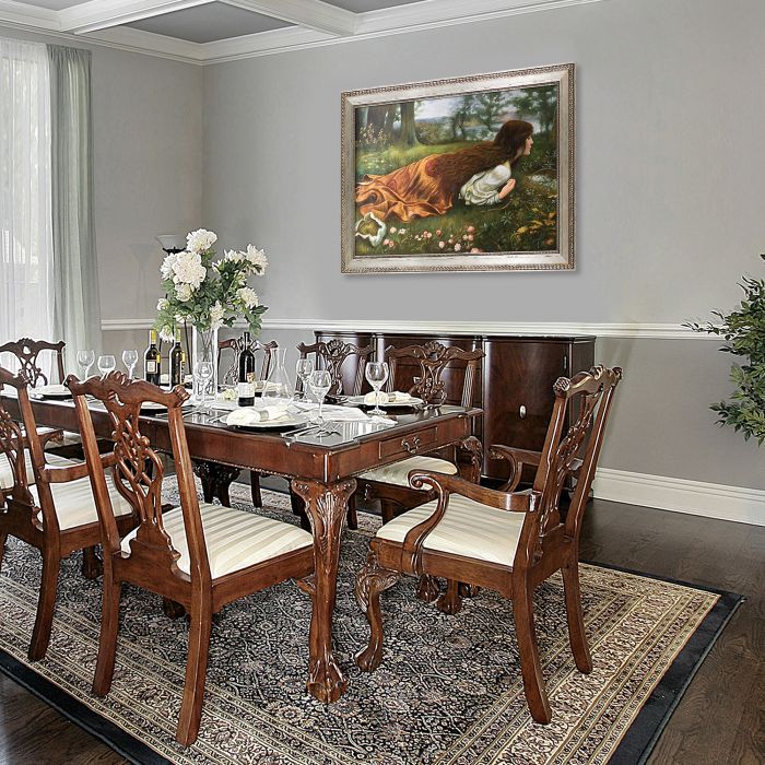 The Princess Out of School Pre-Framed - Versailles Silver King Frame 24" X 36"