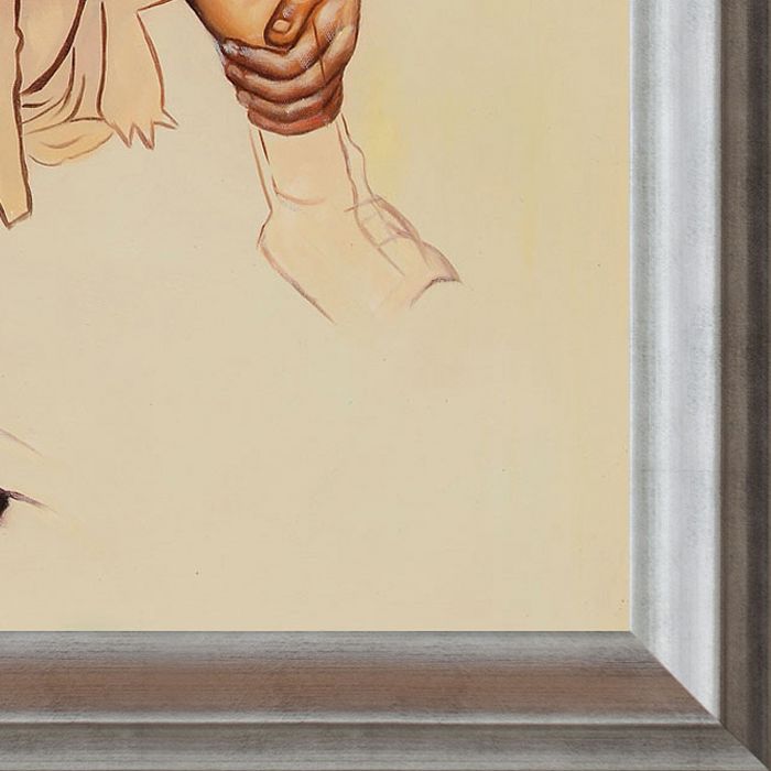 The Artist's Wife Pre-Framed - Athenian Silver Frame 20"X24"