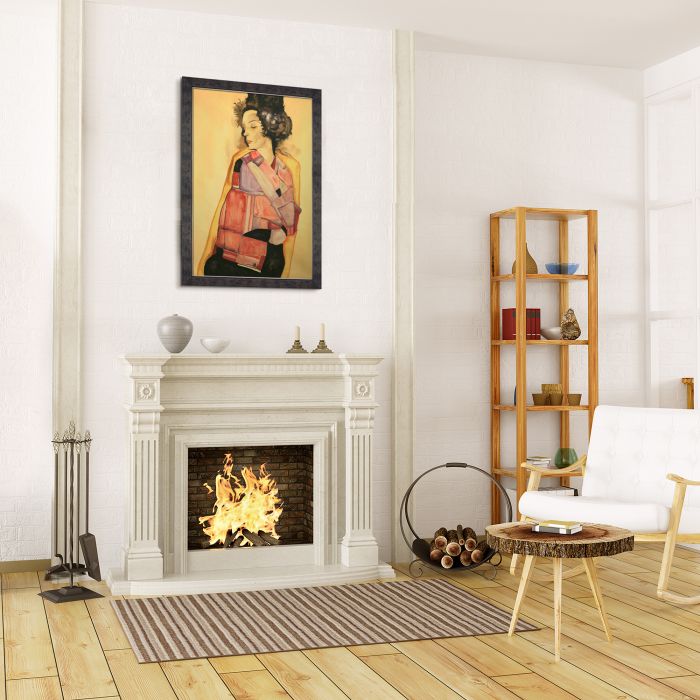 The Daydreamer (Gerti Schiele), 1911 Pre-Framed - Suede Premier Frame 24"X36"