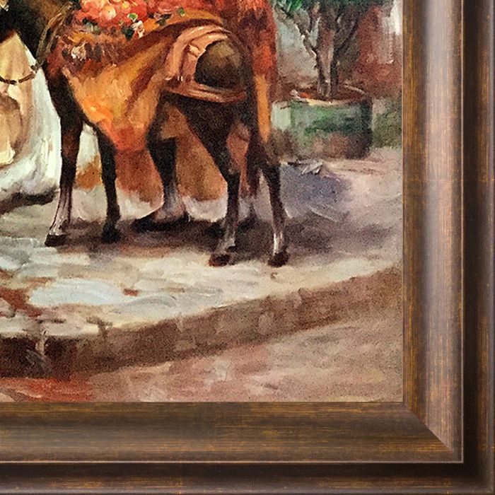 The Orange Seller Pre-Framed - Modena Vintage 20" X 24"