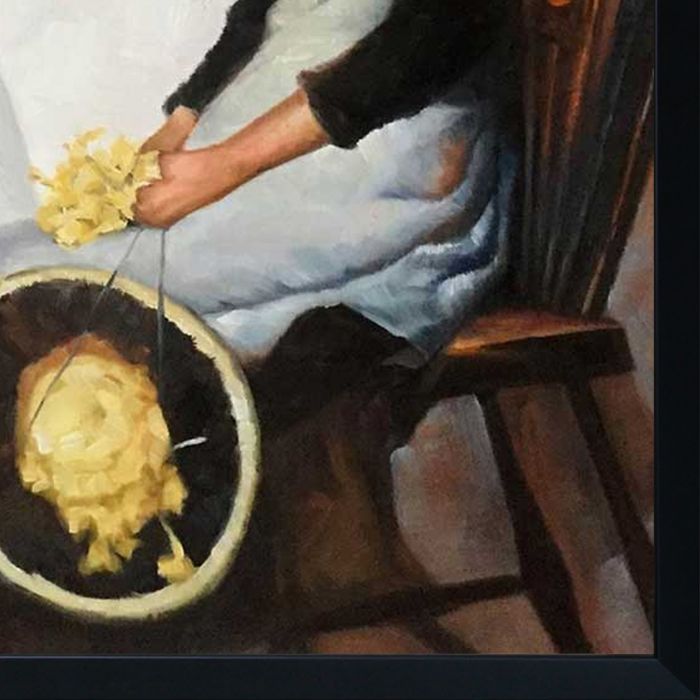 Primrose Day Pre-framed - Studio Black Wood Frame 24"X36"