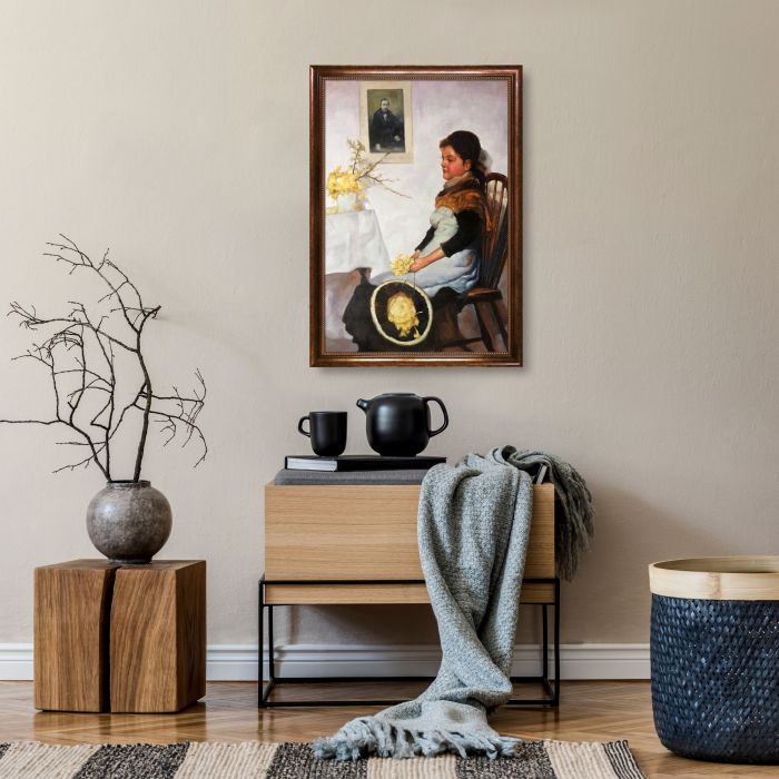 Primrose Day Pre-Framed - Verona Cafe Frame 24"X36"