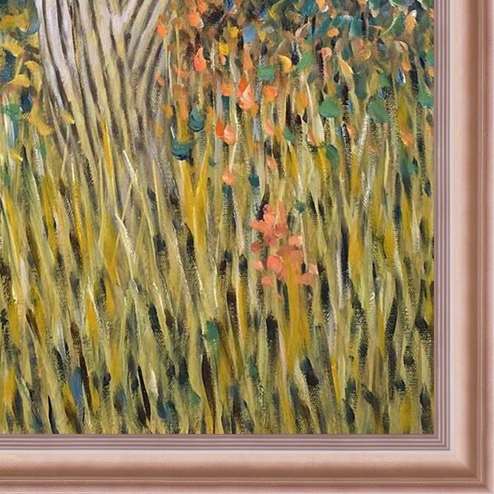 Femme dans un jardin Pre-framed - Rose Gold Classico Frame 20" X 24"