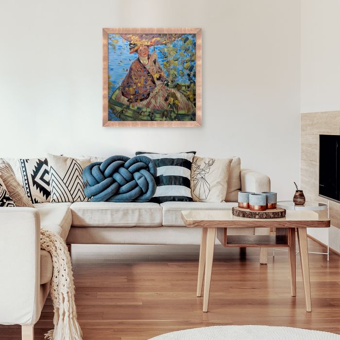 Through the Vines Pre-framed - Blushing Rose Gold Frame 24" X 24"