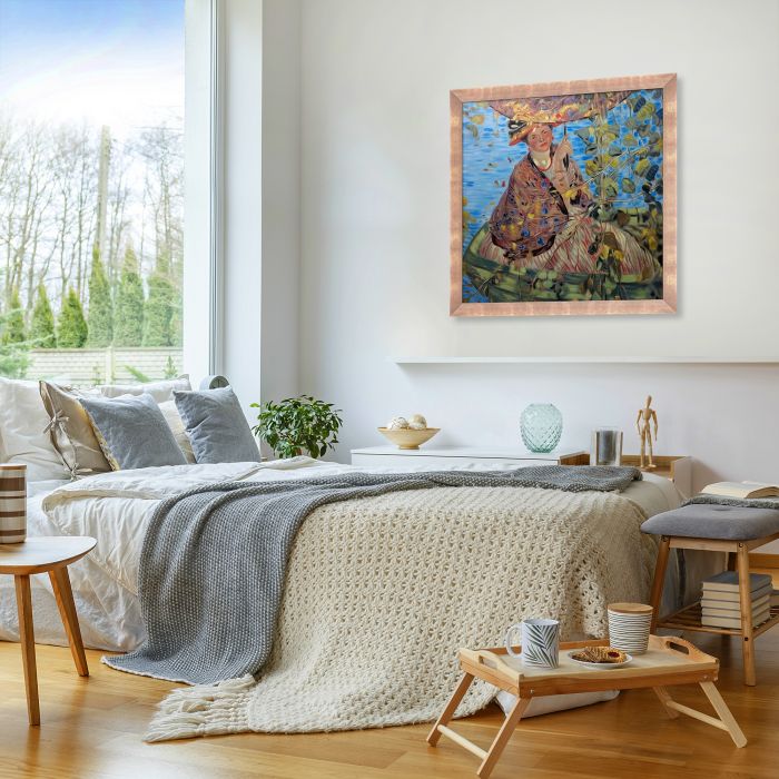 Through the Vines Pre-framed - Blushing Rose Gold Frame 24" X 24"