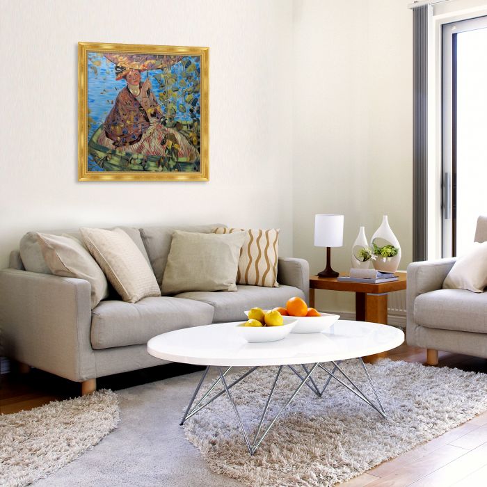 Through the Vines Pre-framed - Milan Gold Frame 24" X 24"